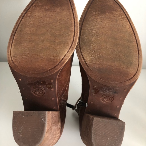 Lucky Brand 🍀 Brown Leather Booties - Picture 12 of 12